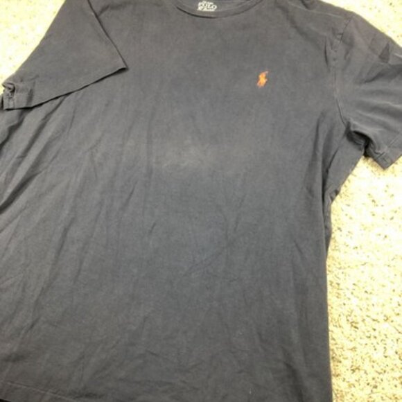 Polo Ralph Lauren Men's XL Gray ORANGE Logo Short Sleeve T-Shirt CASUAL - Picture 5 of 8